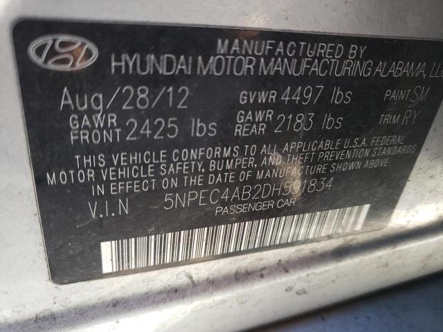 Photo 9 VIN: 5NPEC4AB2DH591834 - HYUNDAI SONATA SE 