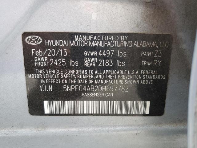 Photo 11 VIN: 5NPEC4AB2DH697782 - HYUNDAI SONATA 