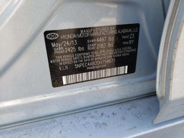 Photo 9 VIN: 5NPEC4AB2DH754675 - HYUNDAI SONATA 