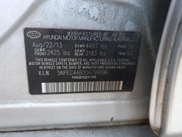 Photo 12 VIN: 5NPEC4AB2DH799096 - HYUNDAI SONATA SE 