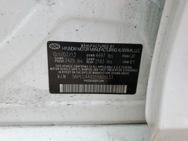 Photo 11 VIN: 5NPEC4AB2EH825133 - HYUNDAI SONATA 