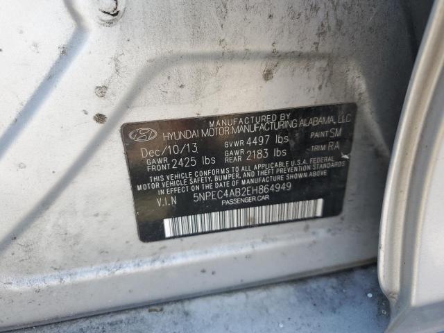 Photo 11 VIN: 5NPEC4AB2EH864949 - HYUNDAI SONATA SE 