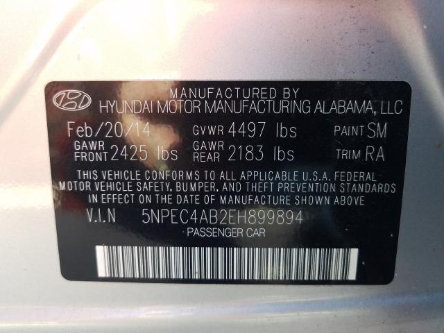 Photo 9 VIN: 5NPEC4AB2EH899894 - HYUNDAI SONATA SE 