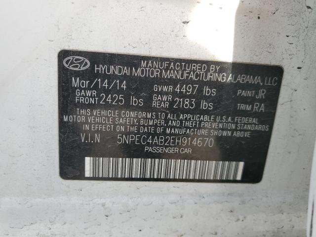 Photo 12 VIN: 5NPEC4AB2EH914670 - HYUNDAI SONATA SE 