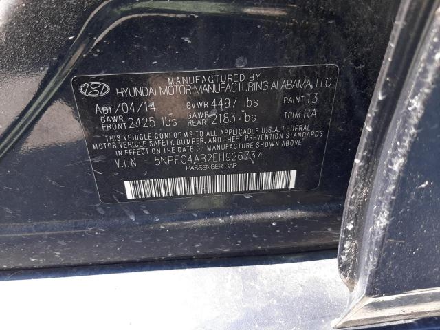 Photo 11 VIN: 5NPEC4AB2EH926737 - HYUNDAI SONATA SE 