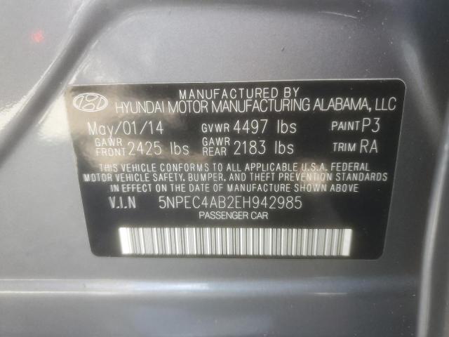 Photo 11 VIN: 5NPEC4AB2EH942985 - HYUNDAI SONATA 