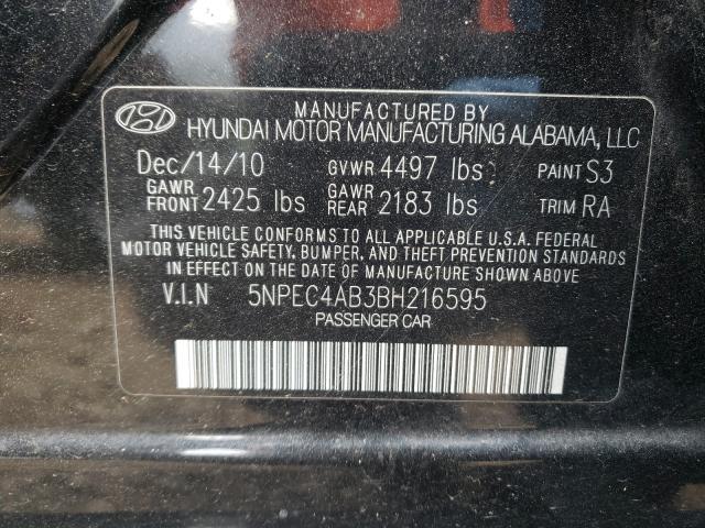 Photo 9 VIN: 5NPEC4AB3BH216595 - HYUNDAI SONATA SE 