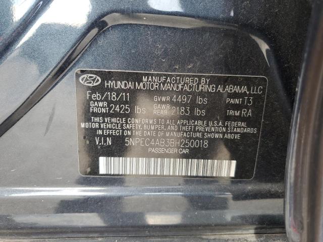 Photo 12 VIN: 5NPEC4AB3BH250018 - HYUNDAI SONATA SE 