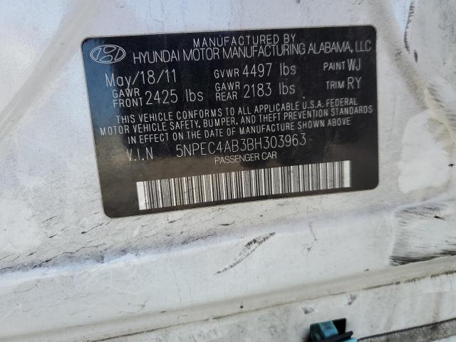 Photo 12 VIN: 5NPEC4AB3BH303963 - HYUNDAI SONATA SE 