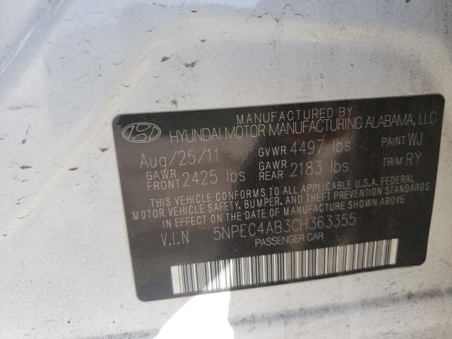 Photo 9 VIN: 5NPEC4AB3CH363355 - HYUNDAI SONATA 