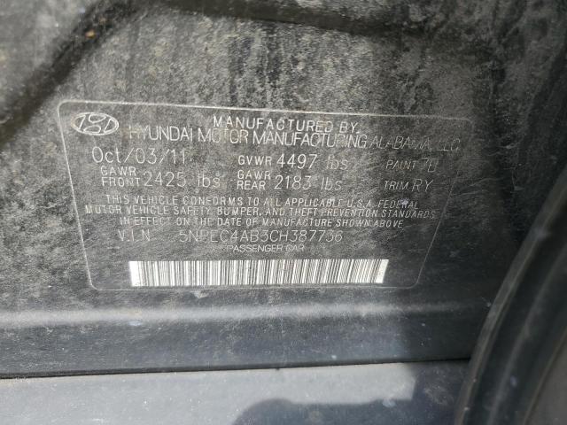 Photo 11 VIN: 5NPEC4AB3CH387736 - HYUNDAI SONATA SE 