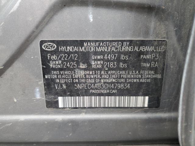 Photo 11 VIN: 5NPEC4AB3CH479834 - HYUNDAI SONATA 