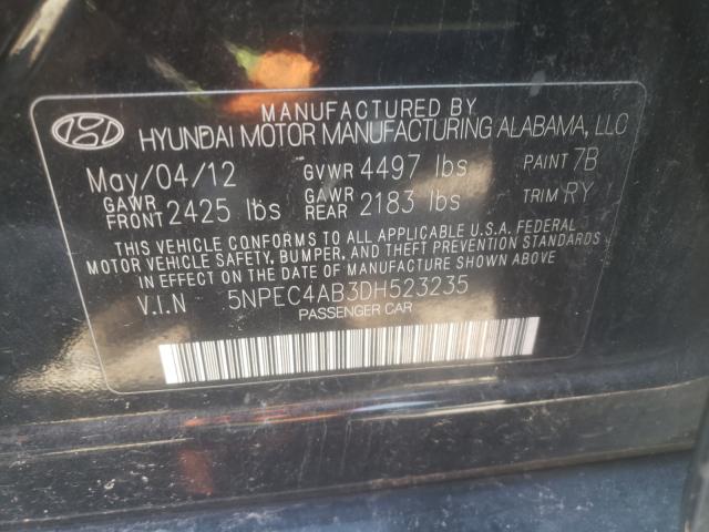 Photo 9 VIN: 5NPEC4AB3DH523235 - HYUNDAI SONATA SE 