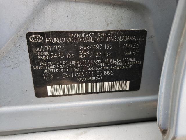 Photo 9 VIN: 5NPEC4AB3DH559992 - HYUNDAI SONATA SE 