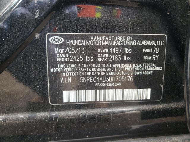 Photo 9 VIN: 5NPEC4AB3DH705176 - HYUNDAI SONATA SE 