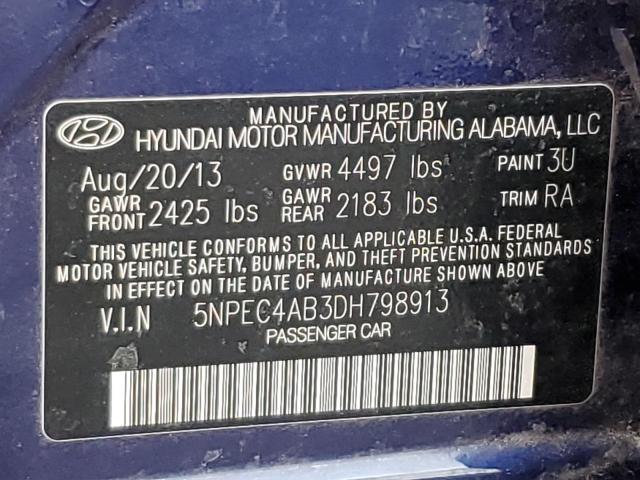 Photo 9 VIN: 5NPEC4AB3DH798913 - HYUNDAI SONATA SE 