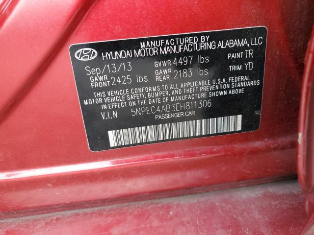 Photo 11 VIN: 5NPEC4AB3EH811306 - HYUNDAI SONATA 