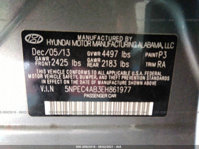 Photo 8 VIN: 5NPEC4AB3EH861977 - HYUNDAI SONATA 