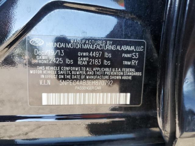 Photo 11 VIN: 5NPEC4AB3EH870792 - HYUNDAI SONATA 