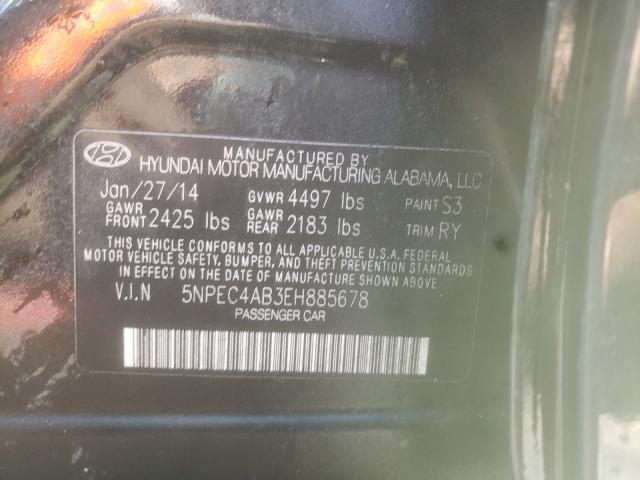 Photo 9 VIN: 5NPEC4AB3EH885678 - HYUNDAI SONATA SE 