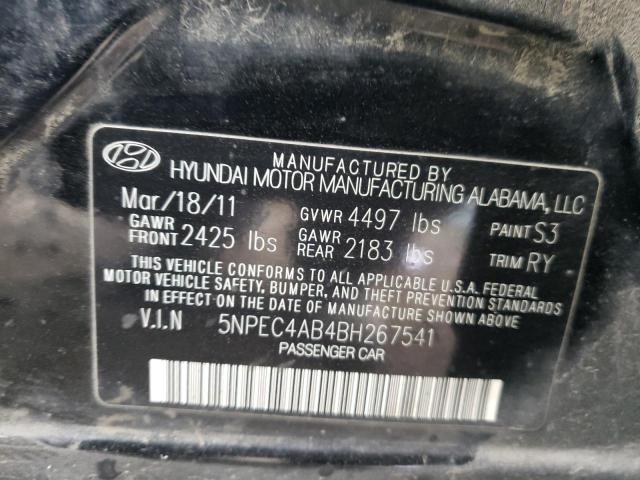 Photo 9 VIN: 5NPEC4AB4BH267541 - HYUNDAI SONATA SE 