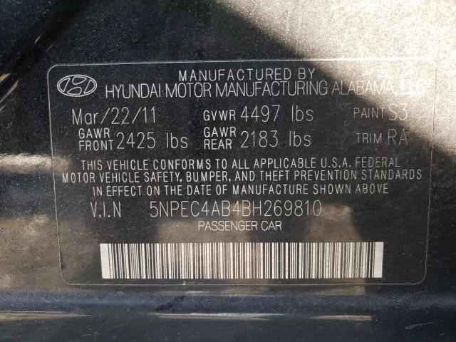 Photo 9 VIN: 5NPEC4AB4BH269810 - HYUNDAI SONATA SE 