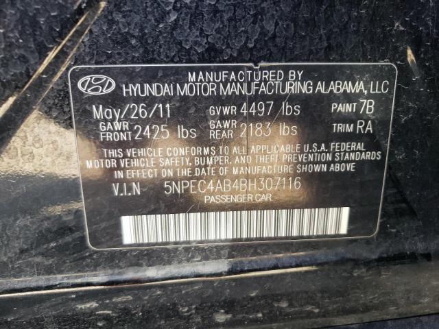 Photo 12 VIN: 5NPEC4AB4BH307116 - HYUNDAI SONATA 