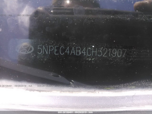 Photo 8 VIN: 5NPEC4AB4CH321907 - HYUNDAI SONATA 