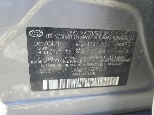 Photo 11 VIN: 5NPEC4AB4CH388720 - HYUNDAI SONATA 