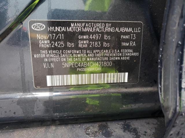 Photo 11 VIN: 5NPEC4AB4CH421800 - HYUNDAI SONATA SE 