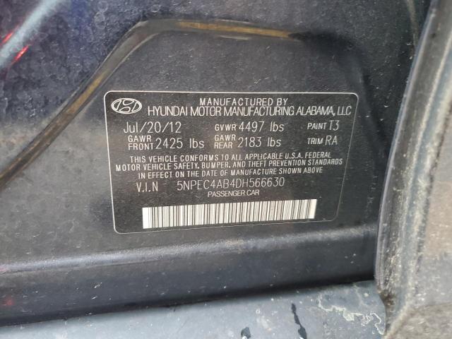 Photo 12 VIN: 5NPEC4AB4DH566630 - HYUNDAI SONATA SE 