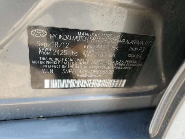 Photo 11 VIN: 5NPEC4AB4DH606690 - HYUNDAI SONATA SE 