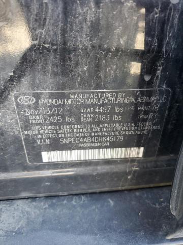 Photo 11 VIN: 5NPEC4AB4DH645179 - HYUNDAI SONATA SE 