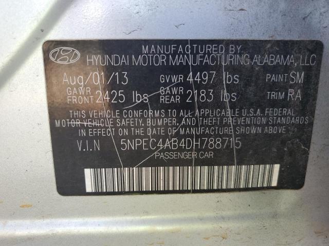 Photo 11 VIN: 5NPEC4AB4DH788715 - HYUNDAI SONATA 