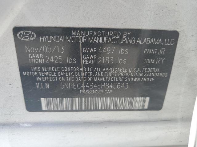 Photo 11 VIN: 5NPEC4AB4EH845643 - HYUNDAI SONATA SE 