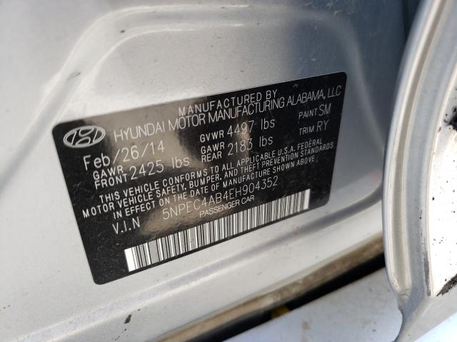 Photo 9 VIN: 5NPEC4AB4EH904352 - HYUNDAI SONATA SE 