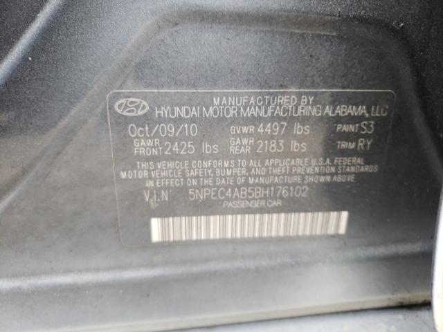 Photo 9 VIN: 5NPEC4AB5BH176102 - HYUNDAI SONATA SE 