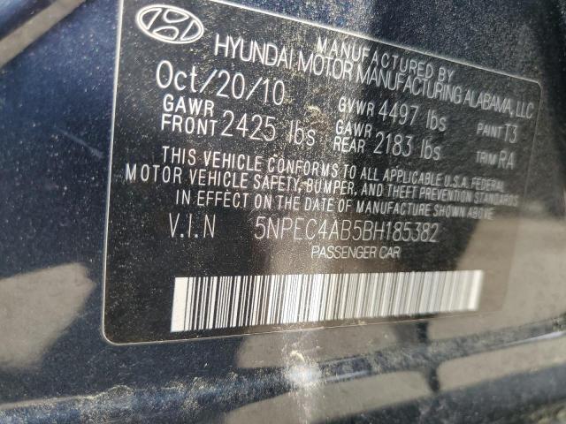 Photo 11 VIN: 5NPEC4AB5BH185382 - HYUNDAI SONATA SE 