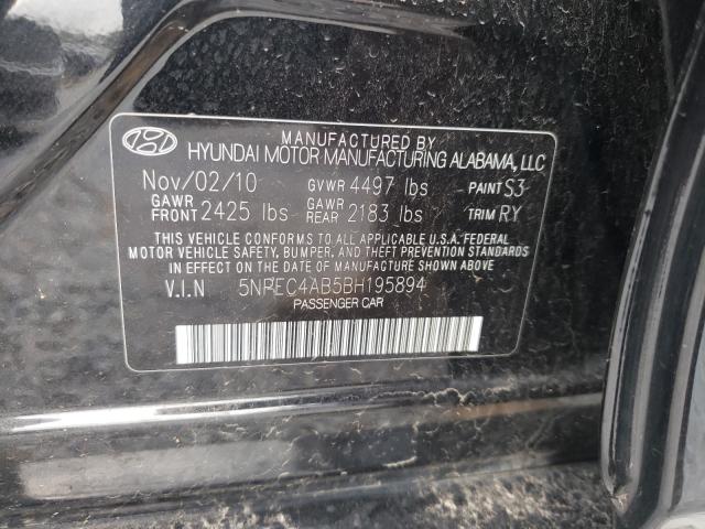 Photo 9 VIN: 5NPEC4AB5BH195894 - HYUNDAI SONATA SE 