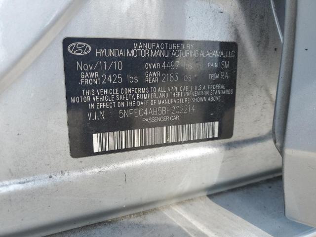 Photo 11 VIN: 5NPEC4AB5BH202214 - HYUNDAI SONATA 