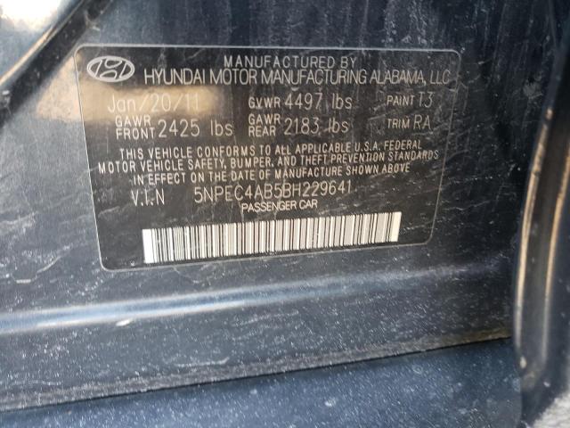 Photo 9 VIN: 5NPEC4AB5BH229641 - HYUNDAI SONATA 