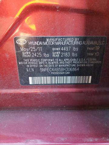 Photo 11 VIN: 5NPEC4AB5BH306864 - HYUNDAI SONATA SE 