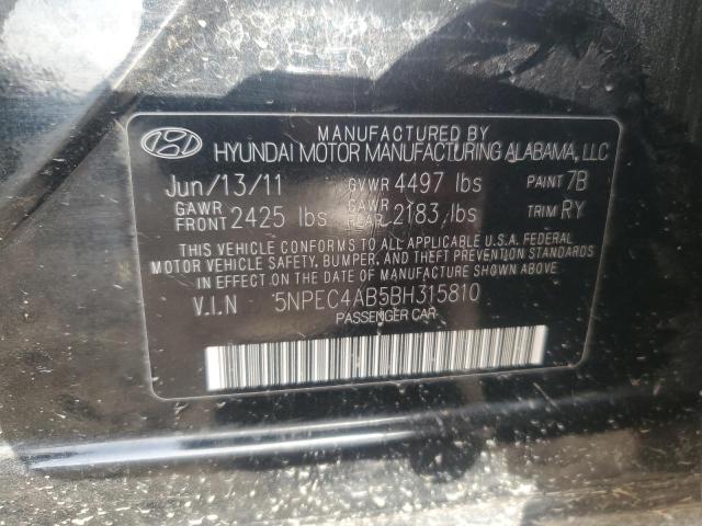 Photo 11 VIN: 5NPEC4AB5BH315810 - HYUNDAI SONATA SE 