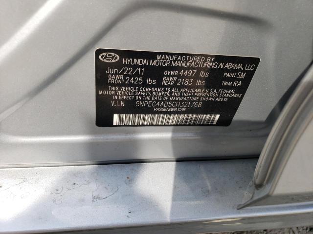 Photo 11 VIN: 5NPEC4AB5CH321768 - HYUNDAI SONATA SE 