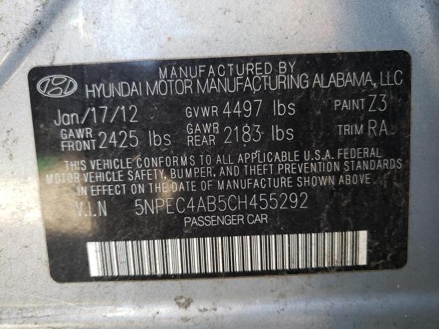 Photo 9 VIN: 5NPEC4AB5CH455292 - HYUNDAI SONATA SE 