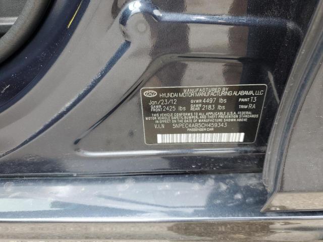 Photo 11 VIN: 5NPEC4AB5CH459343 - HYUNDAI SONATA SE 