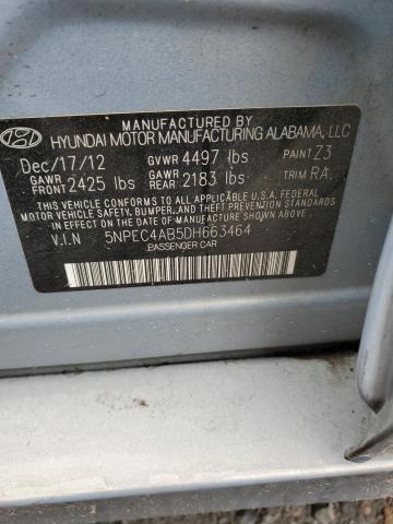 Photo 11 VIN: 5NPEC4AB5DH663464 - HYUNDAI SONATA 