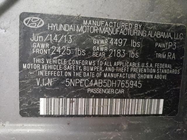 Photo 12 VIN: 5NPEC4AB5DH765945 - HYUNDAI SONATA SE 