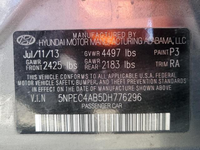 Photo 11 VIN: 5NPEC4AB5DH776296 - HYUNDAI SONATA 