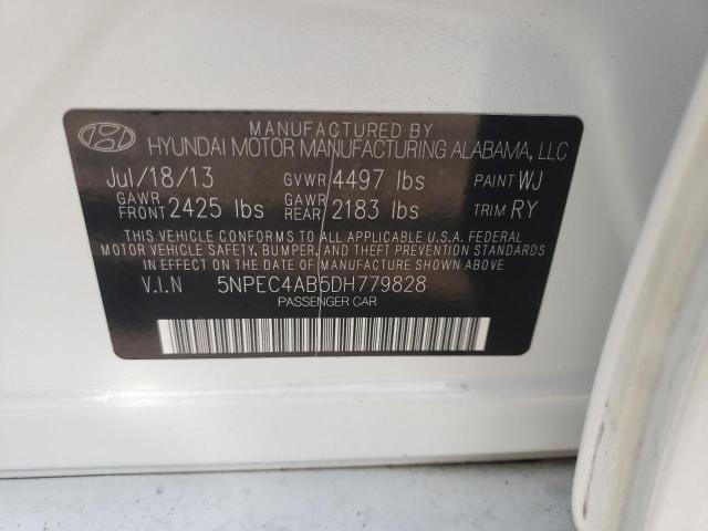 Photo 9 VIN: 5NPEC4AB5DH779828 - HYUNDAI SONATA SE 